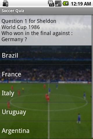 Soccer Quiz Free Android Sports