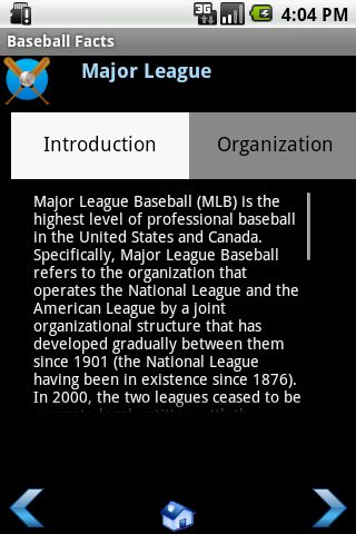 Baseball Facts Android Sports