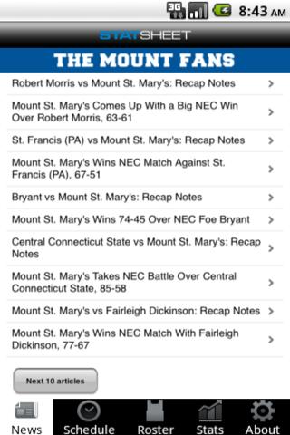 The Mount Fans Android Sports