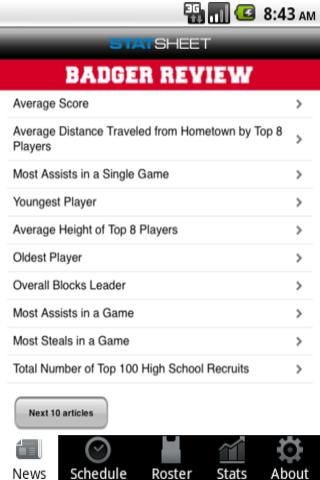 Badger Review Android Sports