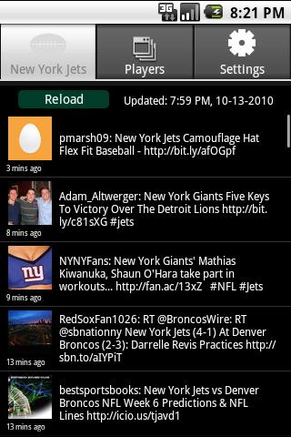 New York Jets Tweets Android Sports