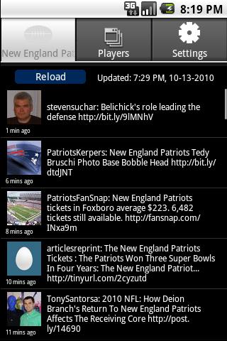 New England Patriots Tweets Android Sports