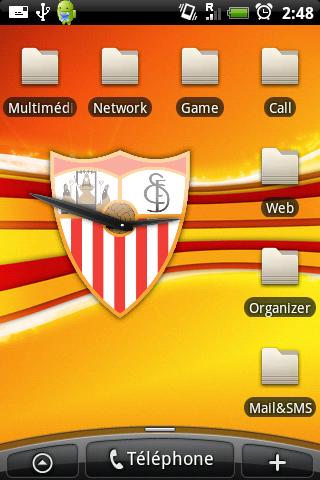 Sevilla FC Clock Android Sports