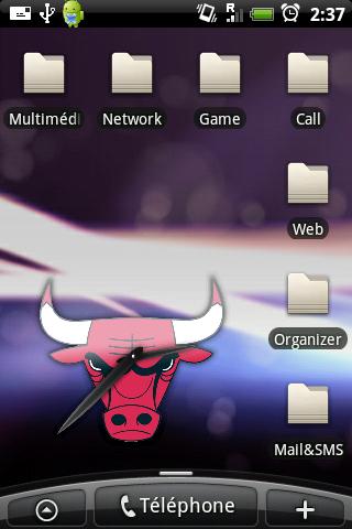 Chicago Bulls Clock Android Sports