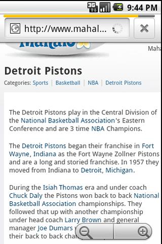 Detroit Pistons Fans Android Sports