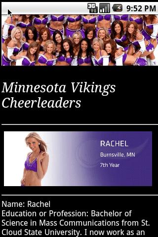 Vikings Cheer leaders