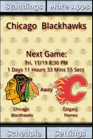 Chicago Blackhawks Countdown Android Sports