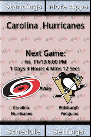Carolina Hurricanes Countdown Android Sports