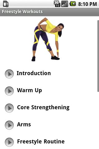 Freestyle Exercise Workouts Android Sports