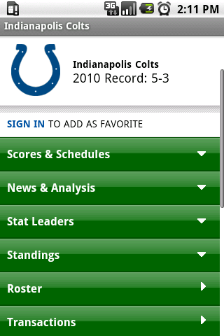 Indianapolis Colts Android Android Sports