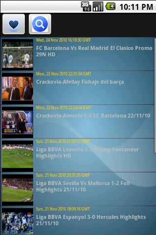 Goles y videos Liga Española Android Sports
