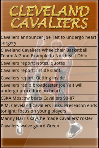 CLEVELAND CAVALIERS Android Sports