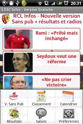 LOSC Infos Android Sports