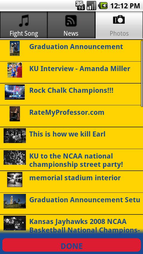 Go Jayhawks Android Sports