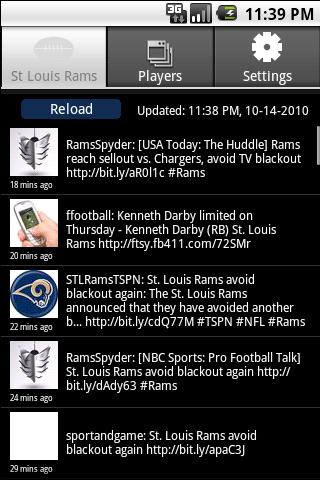 St. Louis Rams Tweets Android Sports