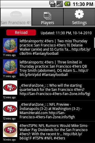 San Francisco 49ers Tweets Android Sports