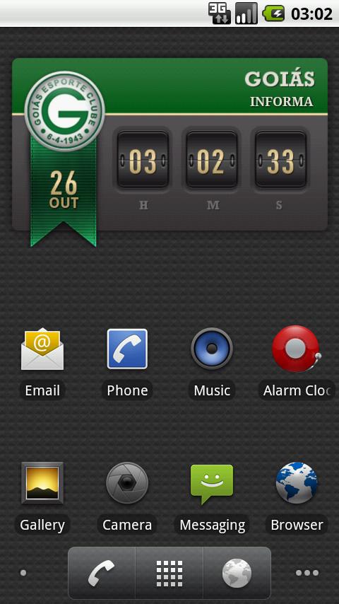 Goiás Digital Clock Android Sports
