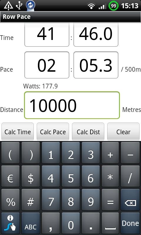 Row Pace Android Sports