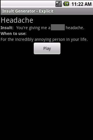 Insult Generator – Explicit Android Entertainment