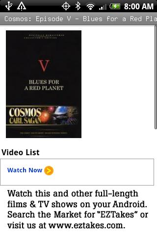 Cosmos Episode V: Red Planet
