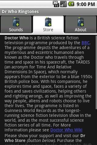 Doctor Who Sounds and Ringers Android Entertainment