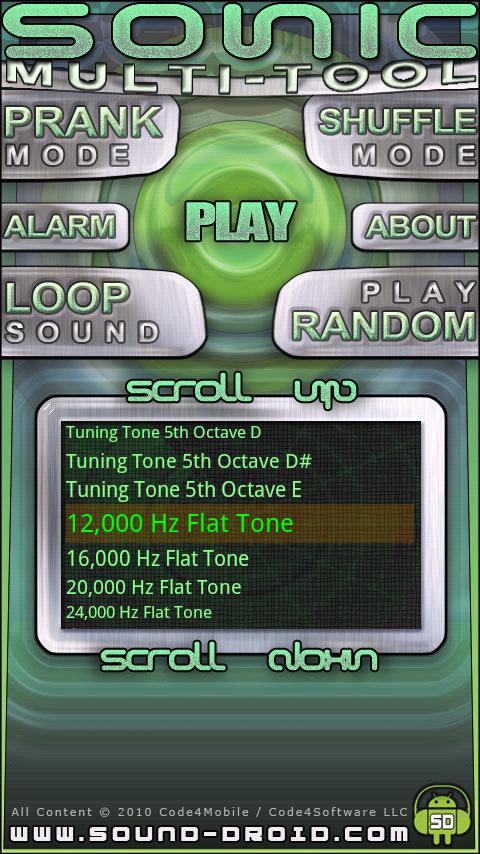 Sonic MultiTool Sound Droid Android Entertainment