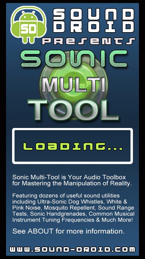 Sonic MultiTool Sound Droid Android Entertainment