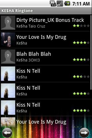 KE$HA Ringtone Android Entertainment