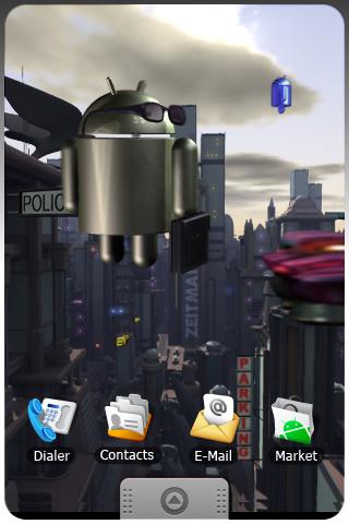 ANDROID CITY  live wallpaper . Android Entertainment