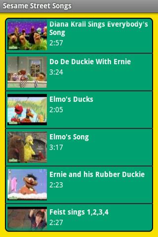 Sesame Street Songs Android Entertainment