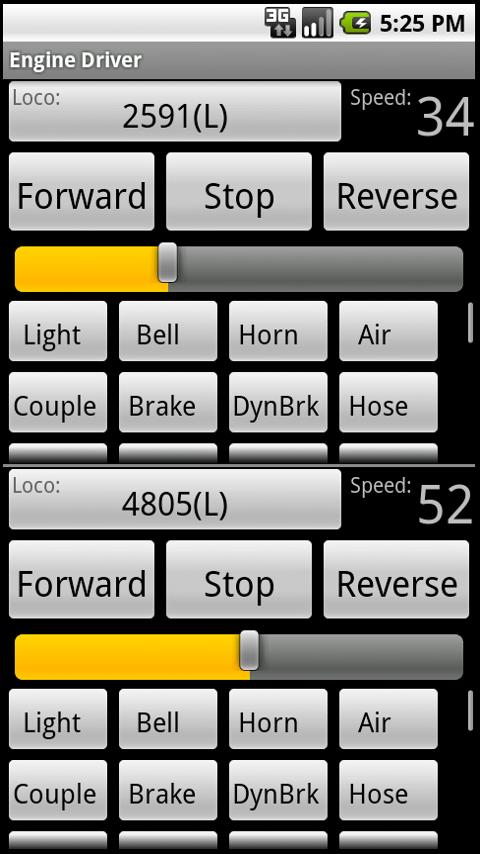 Engine Driver JMRI Throttle