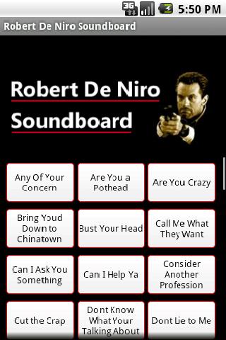 Robert De Niro Soundboard