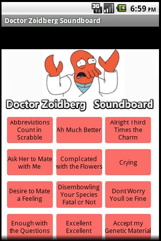 Dr Zoidberg – Futurama Sounds Android Entertainment