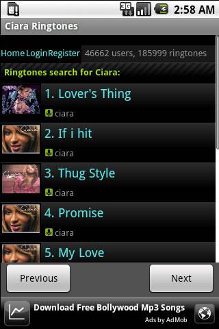 Ciara Ringtone Android Entertainment