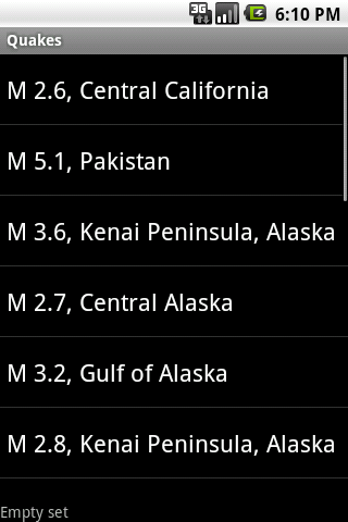 Simple Earthquake App Android News & Weather