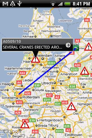 Global NOTAMs plotted on Map Android News & Weather