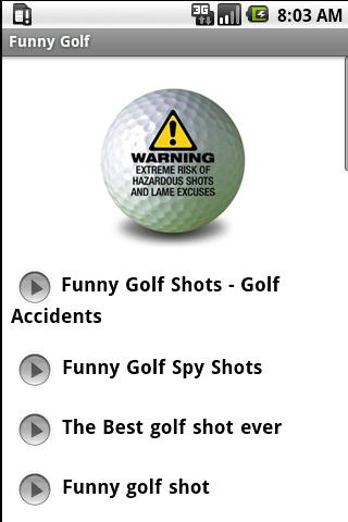 Funny Golf Video Collection Android Sports