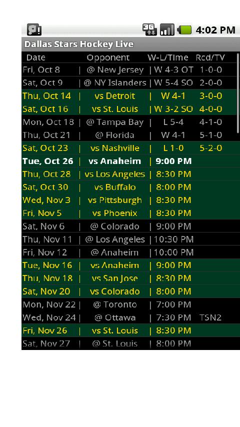 Dallas Stars Hockey Live Android Sports