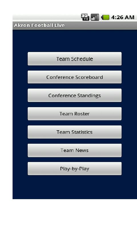 Akron Football Live Android Sports
