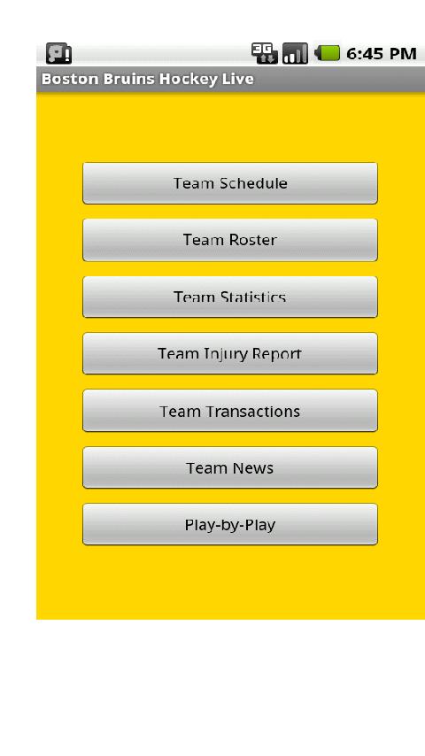 Bruins Hockey Live Android Sports
