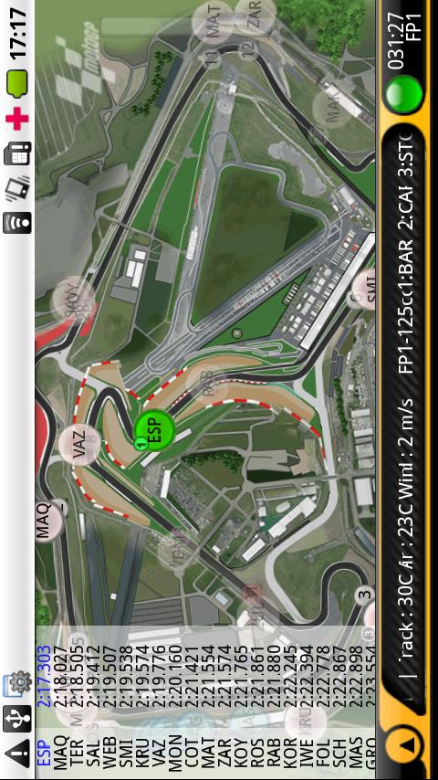 MotoGP Official Timing 2011 Android Sports