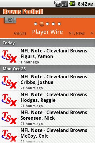 Browns Inside Slant Android Sports