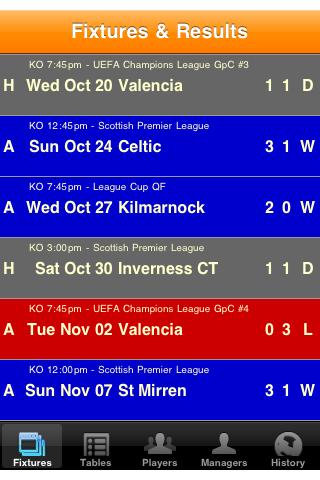 Rangers Soccer Diary Android Sports