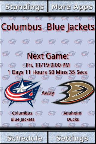 Columbus Blue Jackets Countdow Android Sports