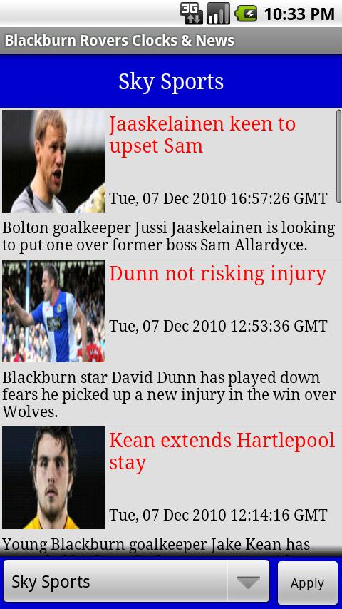 Blackburn Rovers Clocks & News Android Sports