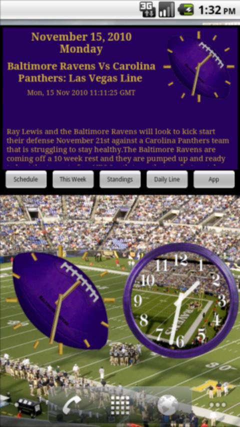 Ravens Football Clocks & News Android Sports