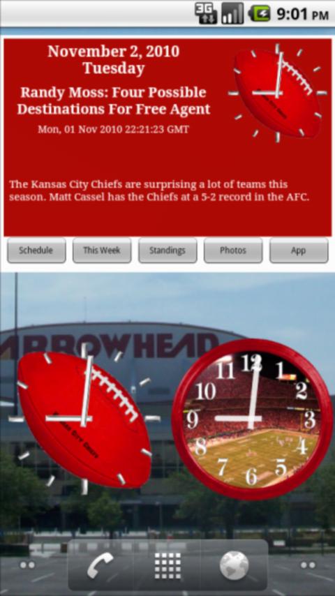 Chiefs Football News & Clocks