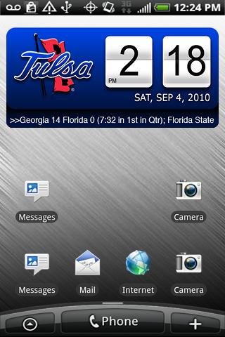 Tulsa Golden Hurricane Clock Android Sports