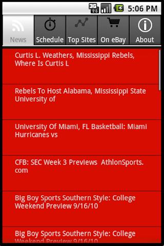 Mississippi Rebel Fans Android Sports