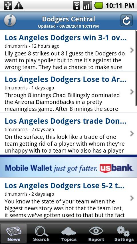 Dodgers Central Android Sports